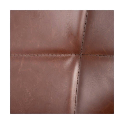 Hocker 45 x 48,5 x 95 cm Metall Camel Kunstleder