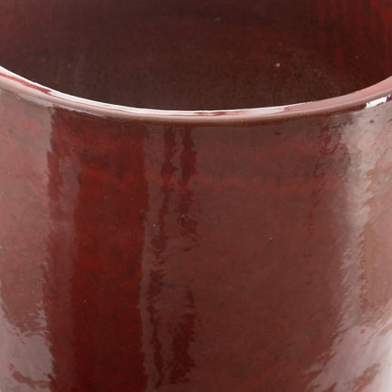 Vase 52 x 52 x 80 cm aus Keramik Rot (2 Stück)