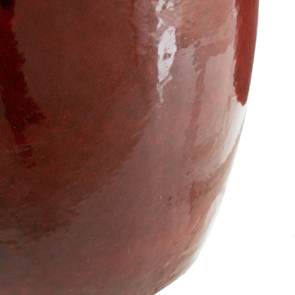 Vase 52 x 52 x 80 cm aus Keramik Rot (2 Stück)