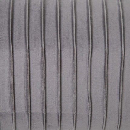 Hocker 129 x 45,5 x 48 cm synthetische Stoffe Grau Metall