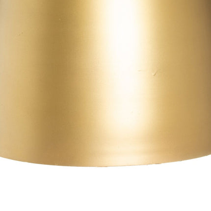 Deckenlampe 21 x 21 x 37 cm Gold Holz Eisen