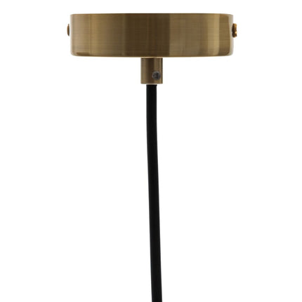Deckenlampe 21 x 21 x 37 cm Gold Holz Eisen