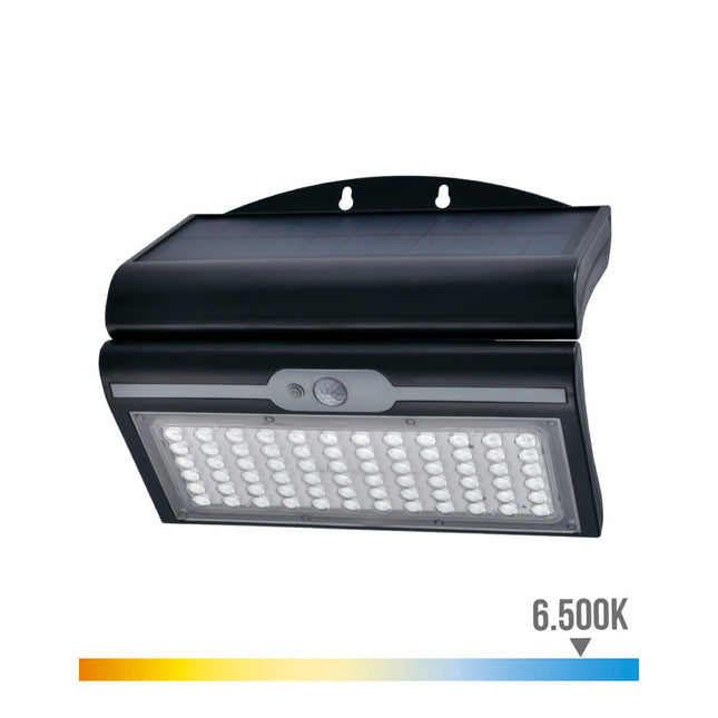 Wandleuchte EDM Bewegungsmelder Solar 6 W Schwarz (6500 K)