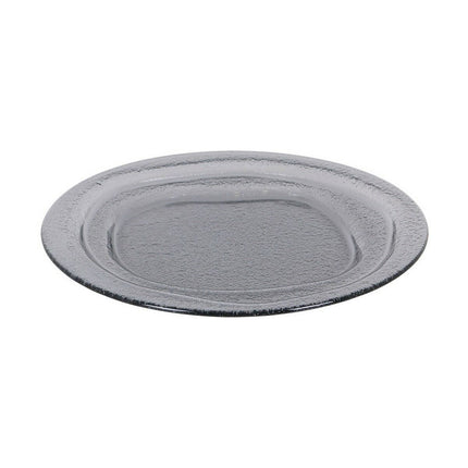 Dekorativer Teller Inde Kilauea 30 x 2,5 x 30 cm Schwarz
