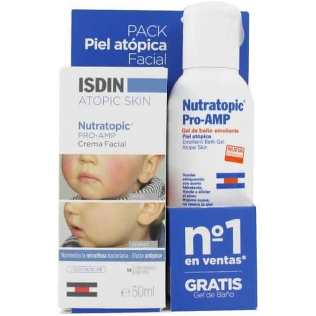 Set mit Kinderkosmetik Isdin Nutratopic 2 Stücke