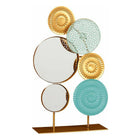 Deko-Figur Blomster Wandbild Kristall Metall (23 x 35,5 x 8 cm)
