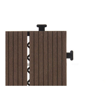 Einfügbare Kachel Zusammengesetzt Braun Polyäthylen (30 x 2,6 x 30 cm)
