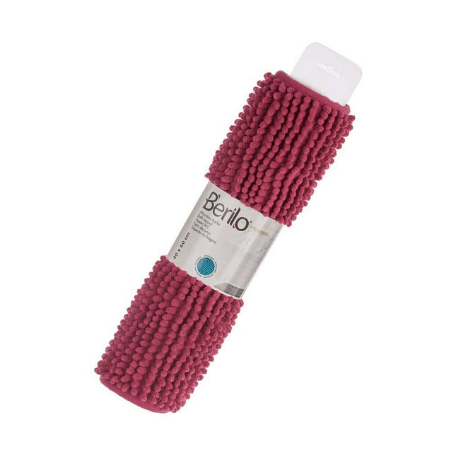 Badematte Polyester Burgunderrot (60 x 40 x 2 cm)