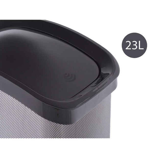 Papierkorb Carbonfaser Neigung Kunststoff Dunkelgrau (27,3 x 43,7 x 34 cm)