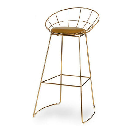 Hocker Gold Senf Eisen (51 x 94 x 52 cm) (2 Stück)