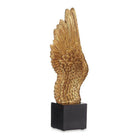 Deko-Figur Gold Engelsflügel Schwarz Polyesterharz (8 x 33,5 x 13 cm)