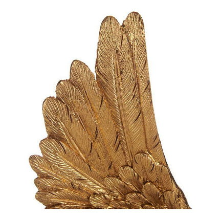 Deko-Figur Gold Engelsflügel Schwarz Polyesterharz (8 x 33,5 x 13 cm)