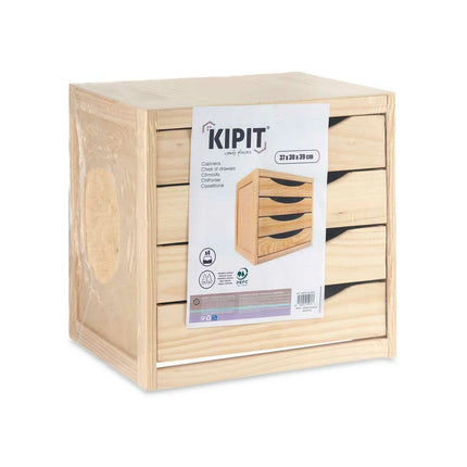 Schubladenschrank 37 x 30 x 39 cm Bunt (Restauriert A)
