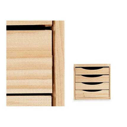 Schubladenschrank 37 x 30 x 39 cm Bunt (Restauriert A)