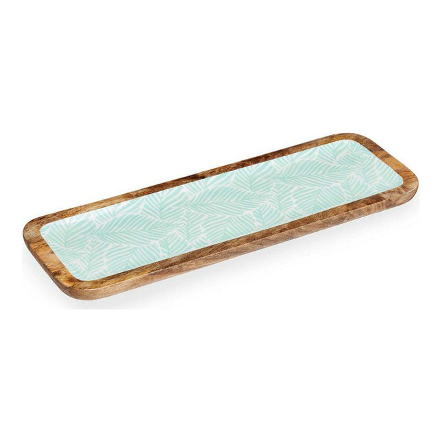 Tablett  Pflanzenblatt Holz Polyurethan (45 x 15 cm)