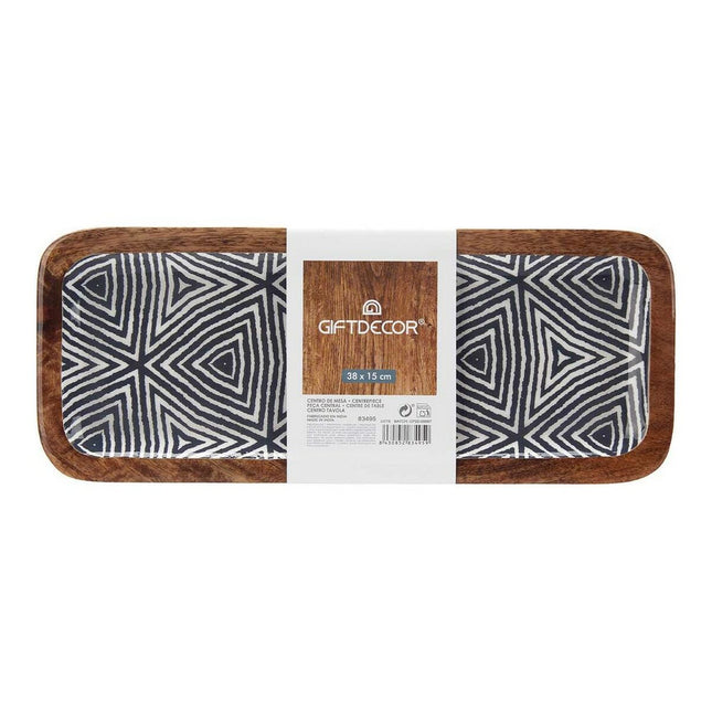 Tablett Ethnisch Holz Polyurethan (38 x 15 cm)
