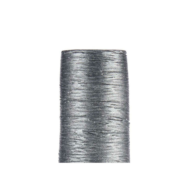 Vase Streifen aus Keramik Silberfarben Grau (21 x 78 x 21 cm)