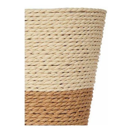 Blumentopf natürlich Braun Schnur Kunststoff (12,5 x 12 x 12,5 cm)