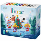 Knetspiel Bizak Hey Clay Winter Holidays Weihnachten Behältnisse x 18