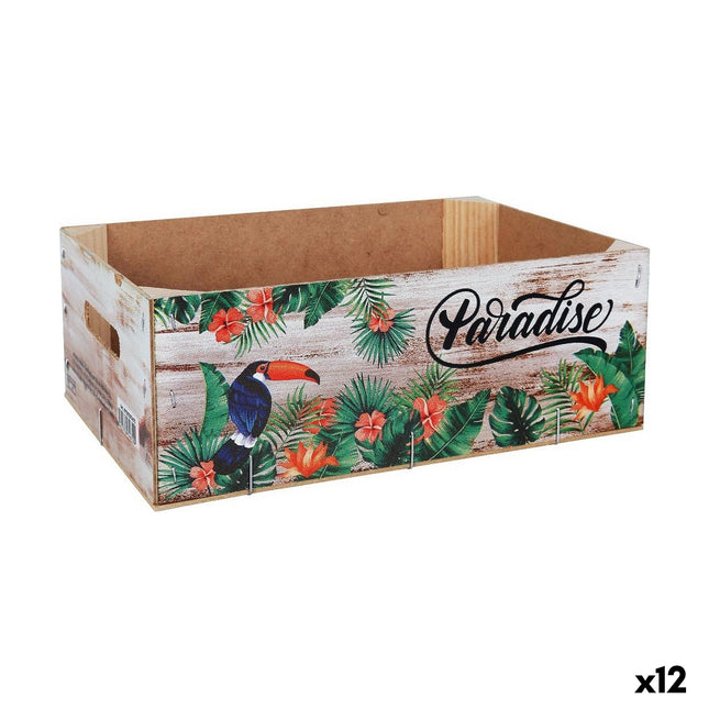 Untersetzer Confortime Paradise Holz Tropical 29,5 x 19,5 x 10,4 cm (12 Stück)