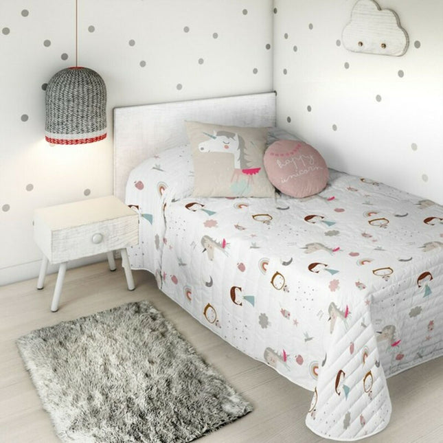 Wendbare Tagesdecke Haciendo el Indio Unicorn Pink