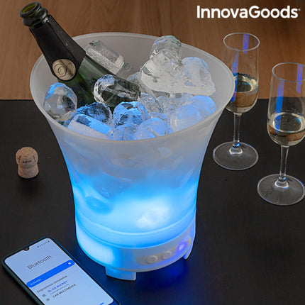 LED-Eiskübel mit wiederaufladbarem Lautsprecher Sonice InnovaGoods (Restauriert A+)