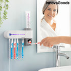 UV-Zahnbürsten-Sterilisator mit Zahnpastahalter und -spender InnovaGoods Smiluv Weiß (Restauriert A)