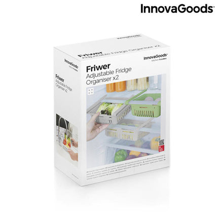 Einstellbarer Kühlschrank-Organizer Friwer InnovaGoods V0103197 (Restauriert A+)