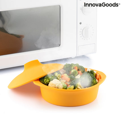 Multifunktionsdampfgarer aus Silikon mit Rezepten Silicotte InnovaGoods (Restauriert A)