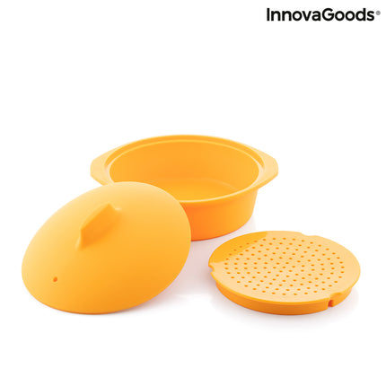 Multifunktionsdampfgarer aus Silikon mit Rezepten Silicotte InnovaGoods (Restauriert A)