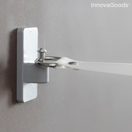 Einziehbare Wäscheleine Raclox InnovaGoods Schwarz Grau ABS Kunststoff (Restauriert A+)