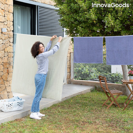 Einziehbare Wäscheleine Raclox InnovaGoods Schwarz Grau ABS Kunststoff (Restauriert A+)