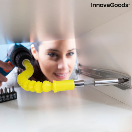 Biegsame magnetische Schraubendreherverlängerung mit Zubehör Drillex InnovaGoods 1 Stücke (Restauriert A+)