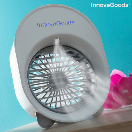 Mini-Ultraschall-Luftbefeuchter mit LEDs Koolizer InnovaGoods humidificador mini Weiß 200 ml (Restauriert A+)