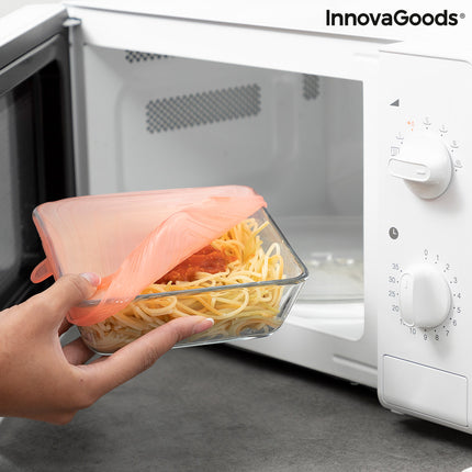 10-teiliges Set aus wiederverwendbaren und verstellbaren Küchendeckeln Lilyd InnovaGoods Silikon (10 Stücke) (Restauriert A)