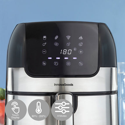 Fritteuse ohne Öl InnovaGoods Fryinn 3500 Schwarz Edelstahl 1400 W 3,5 L