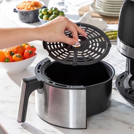 Fritteuse ohne Öl InnovaGoods Fryinn 3500 Schwarz Edelstahl 1400 W 3,5 L