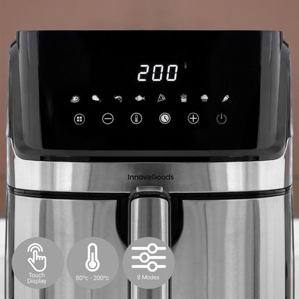 Fritteuse ohne Öl InnovaGoods Fryinn Pro 5500 Schwarz Edelstahl 1700 W 5,5 L