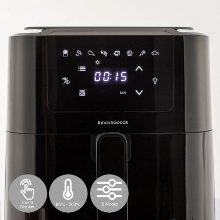 Ölfreie Fritteuse mit Waage InnovaGoods Fryinn Balance 5000 Schwarz Edelstahl 1500 W 5 L