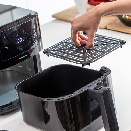 Ölfreie Fritteuse mit Waage InnovaGoods Fryinn Balance 5000 Schwarz Edelstahl 1500 W 5 L