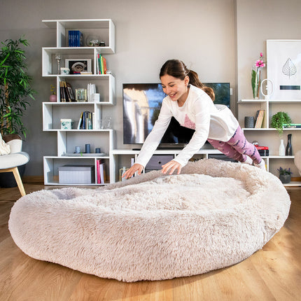 Anti-Stress-Haustierbett für Menschen Cloft InnovaGoods XXL Beige