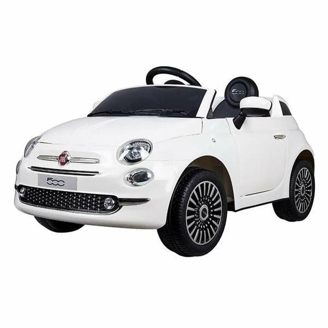 Elektroauto für Kinder Fiat 500 MP3 30 W 4,5 Ah 6 V Mit Fernbedienung Weiß
