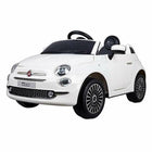 Elektroauto für Kinder Fiat 500 MP3 30 W 4,5 Ah 6 V Mit Fernbedienung Weiß