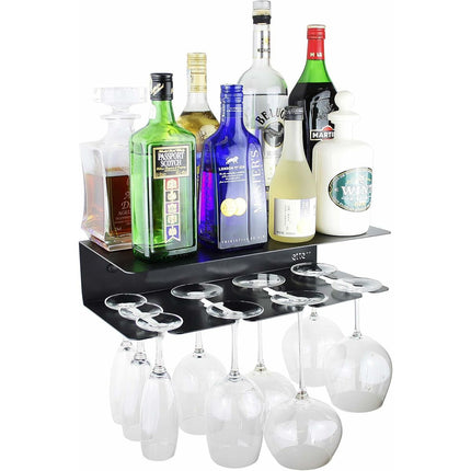 Flaschenregal Etterr Weiß Kohlenstoffstahl 40 x 20 x 160 cm (1 Stück)
