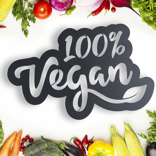 Wanddekoration Keluly Vegan 100 % Schwarz Kohlenstoffstahl 43 x 31 x 13,5 cm