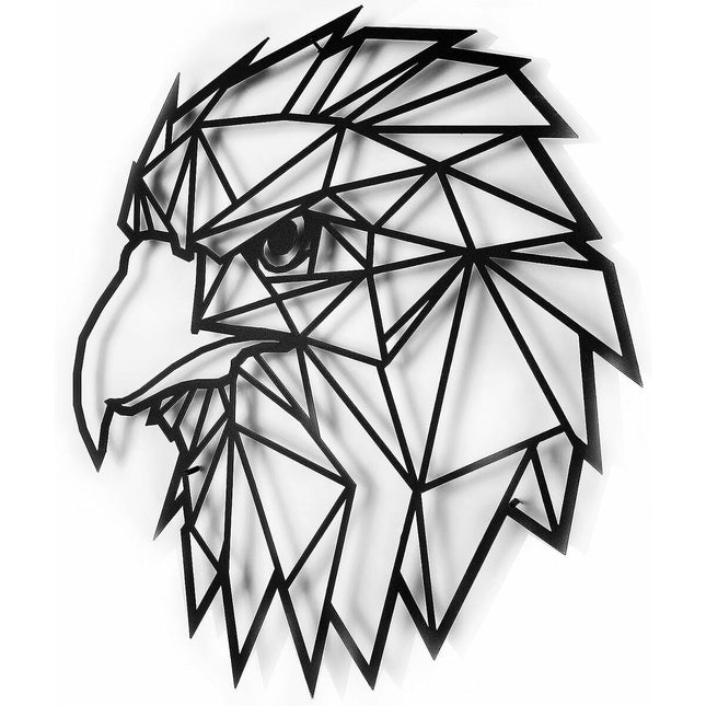 Wanddekoration Keluly Águila Schwarz Kohlenstoffstahl 43 x 31 x 13,5 cm