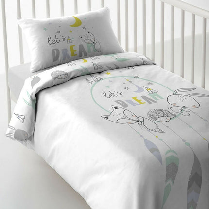 Bettbezug für Babybett Cool Kids Let'S Dream Reversibel 100 x 120 + 20 cm 60 cm Babybett