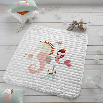 Steppdecke Haciendo el Indio Seahorse 100 x 130 cm
