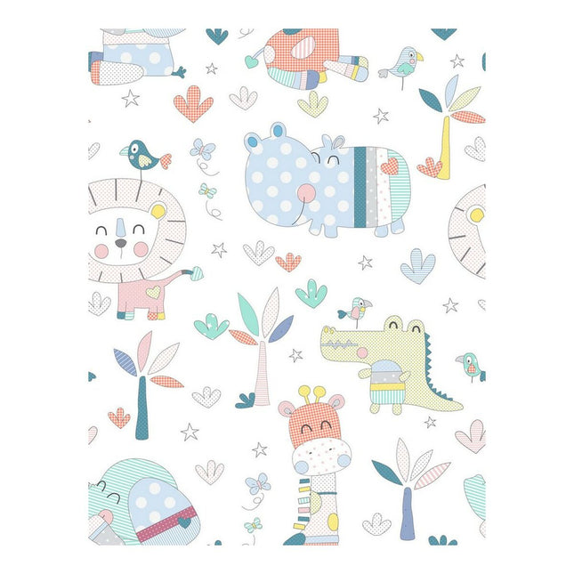 Oberes Betttuch für Kinderbett Cool Kids Jungle 120 x 180 cm (80 cm Babybett)