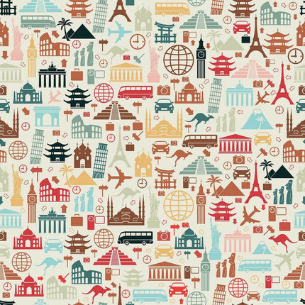 Steppdecke Cool Kids Postcards 180 x 260 cm
